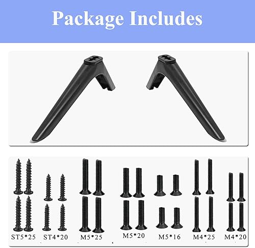Miniatura 8 de Patas universales para TV Vizio RCA Roku de repuesto para Smart TV de 40 pulgadas, 42 pulgadas, 45 pulgadas, 46 pulgadas, 49 pulgadas, 50 pulgadas,
