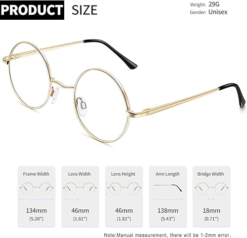 Miniatura 5 de Gafas de sol Joopin polarizadas, estilo Lennon, redondas, gafas de sol estilo hippy redondas para mujer y hombre