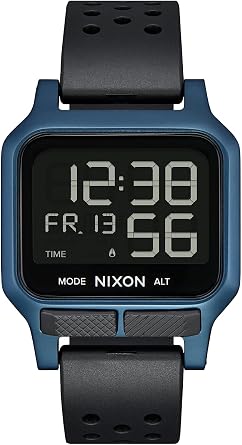 Nixon Heat A1320 - Ultra-Thin Digital Sports Watch for Men (38 mm Dial, 20 mm PU/Rubber/Silicone Strap)