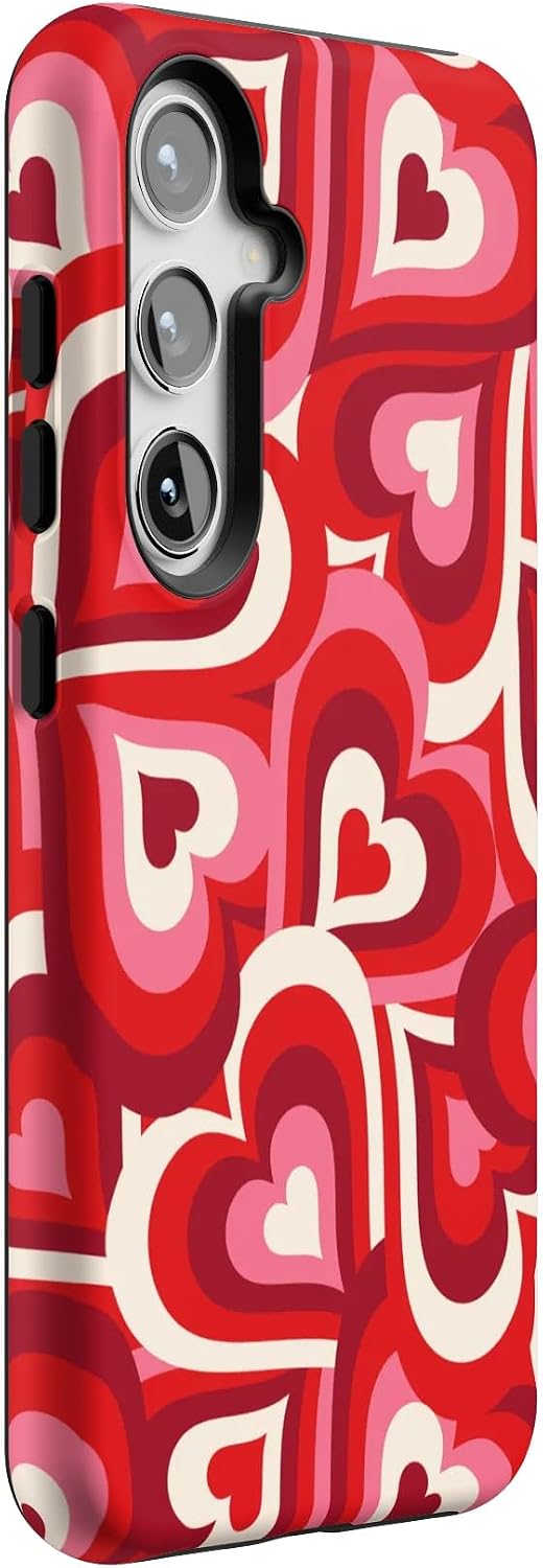 Casely Galaxy S24 Case | Love Song Remix | Ombre Hearts | Essential Slim Dual-Layer Protective Design