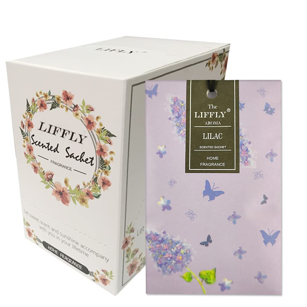14 Packs Lilac Scented Sachets Bag for Drawers and Closets