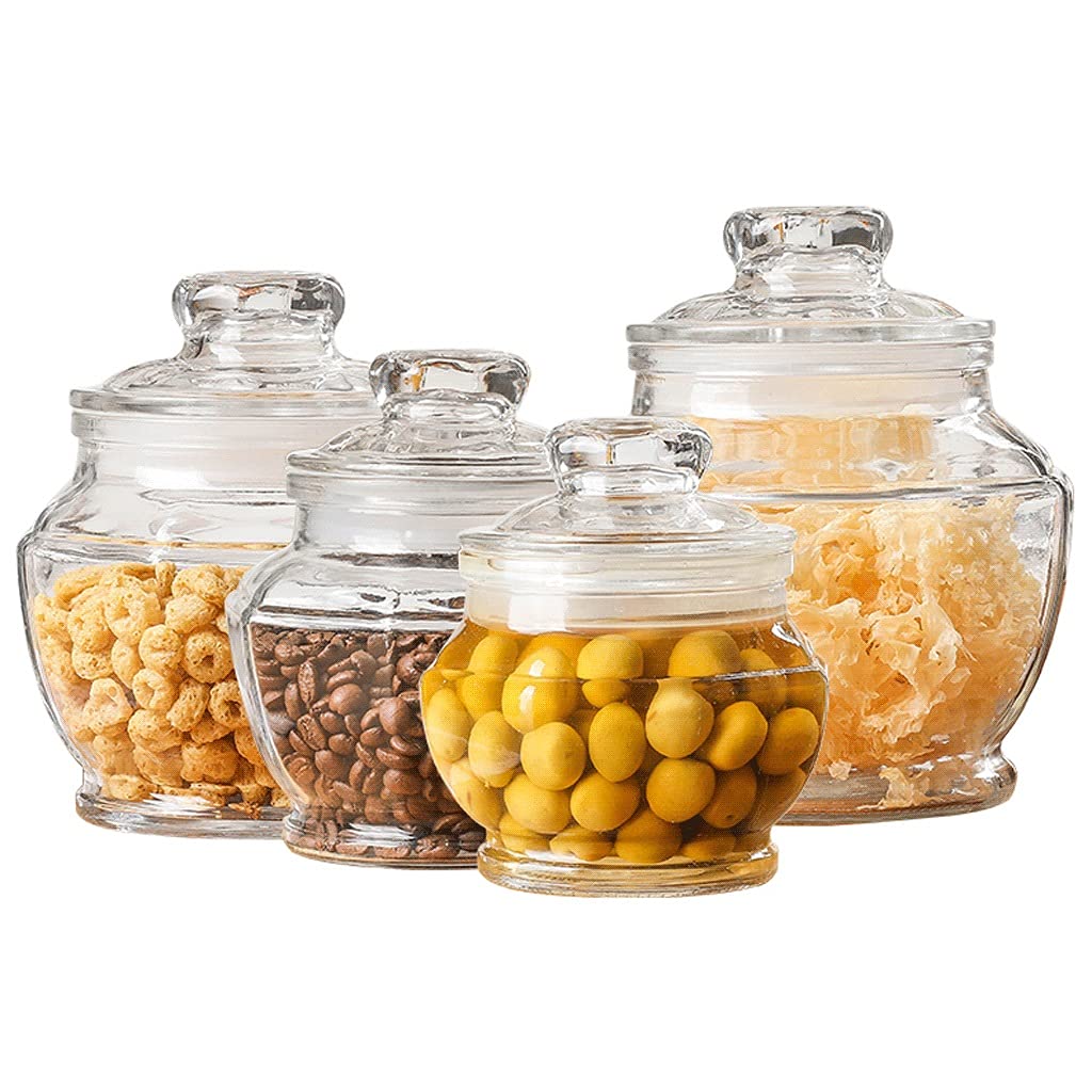Snoeppot 2100ml met houten deksel - De Geschenkbedenker