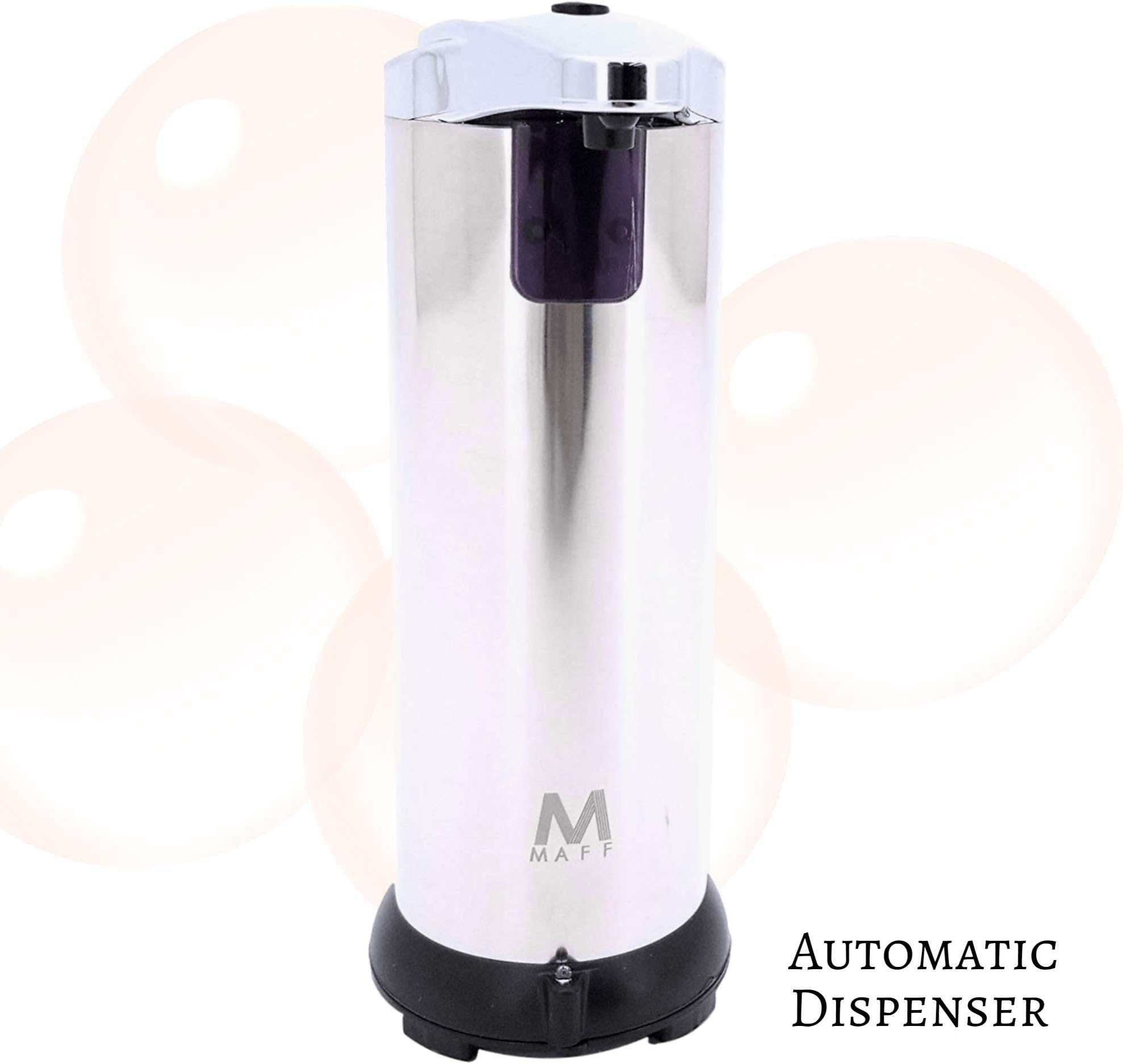MAFF Touchless Automatic Soap Dispenser for Bathroom Soap Dispenser for Kitchen Hands Free Soap Dispenser Sink Dispenser Bathroom Soap Dispenser Soap Automatic Motion Sensor Light Weight Chrome