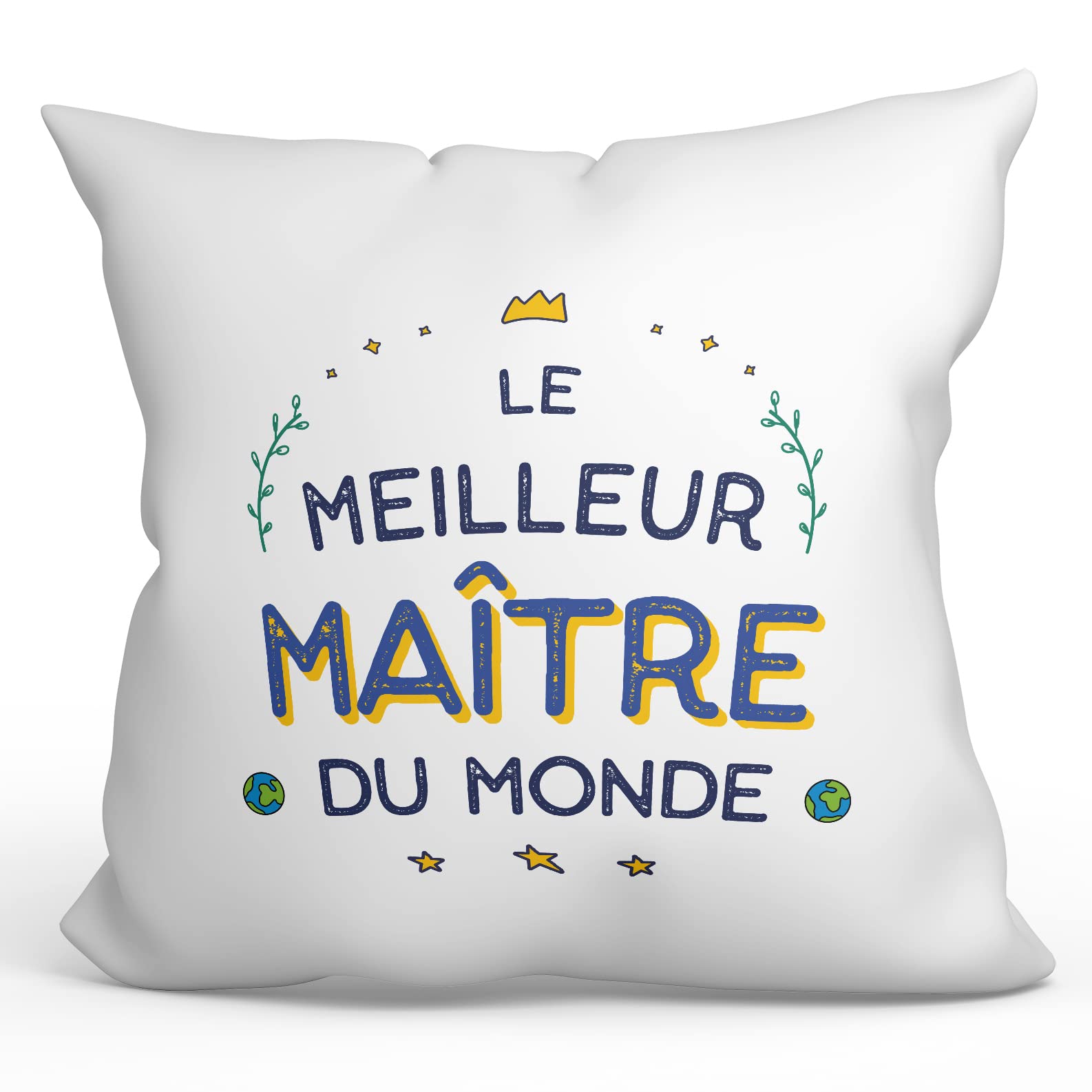 Coussin pour maître avec rembourrage 40x40 cm - Cadeau original homme
