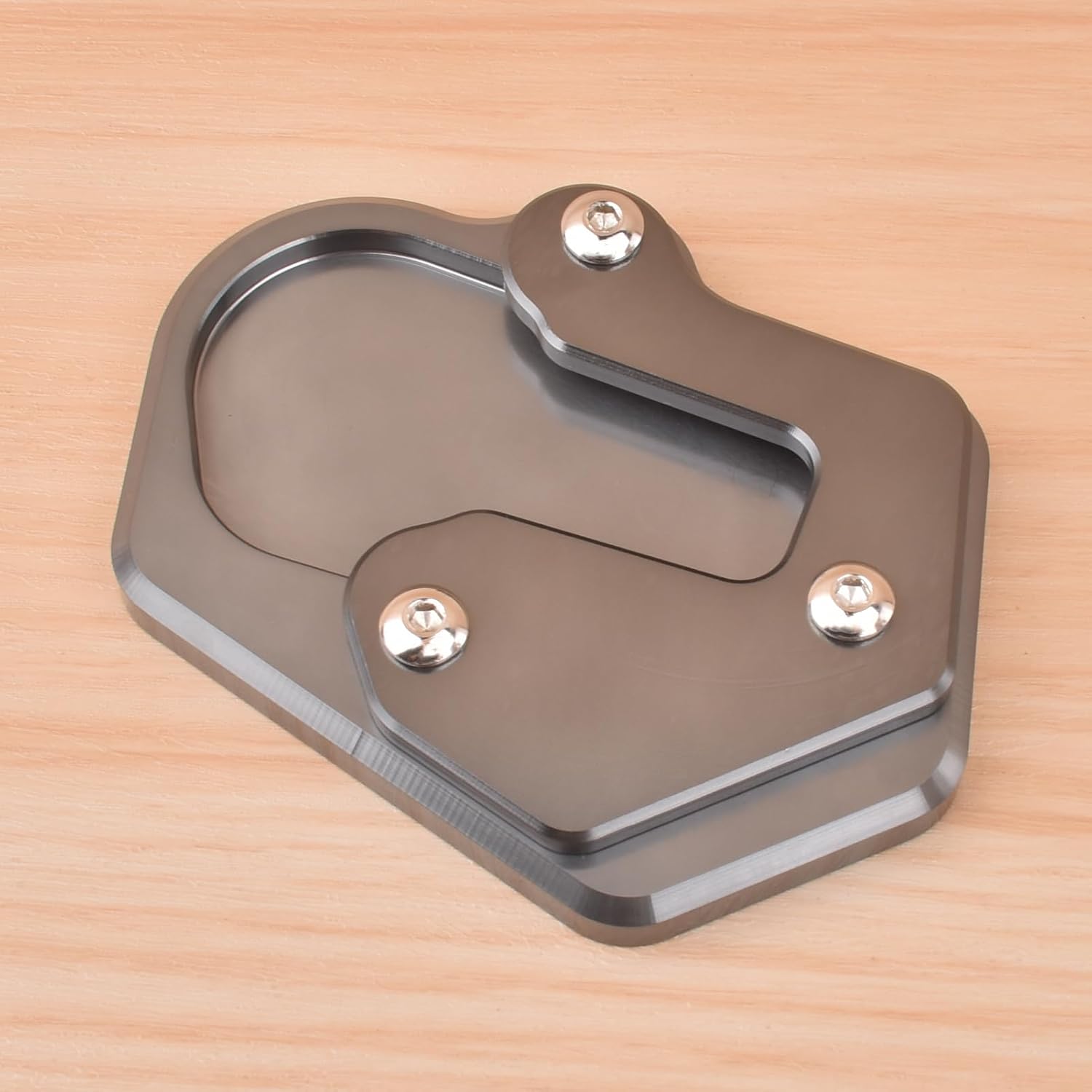 F900R Kickstand Extender Enlarger Pad Motorcycle Kickstand Extension Pad Side Stand Foot Enlarger Plate Extender replacement for B&M&W F900XR F-900-XR F 900 R F-900-R (Titanium)