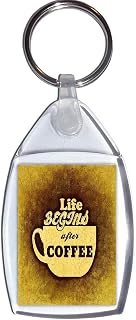Life Begins after Coffee - Keyring