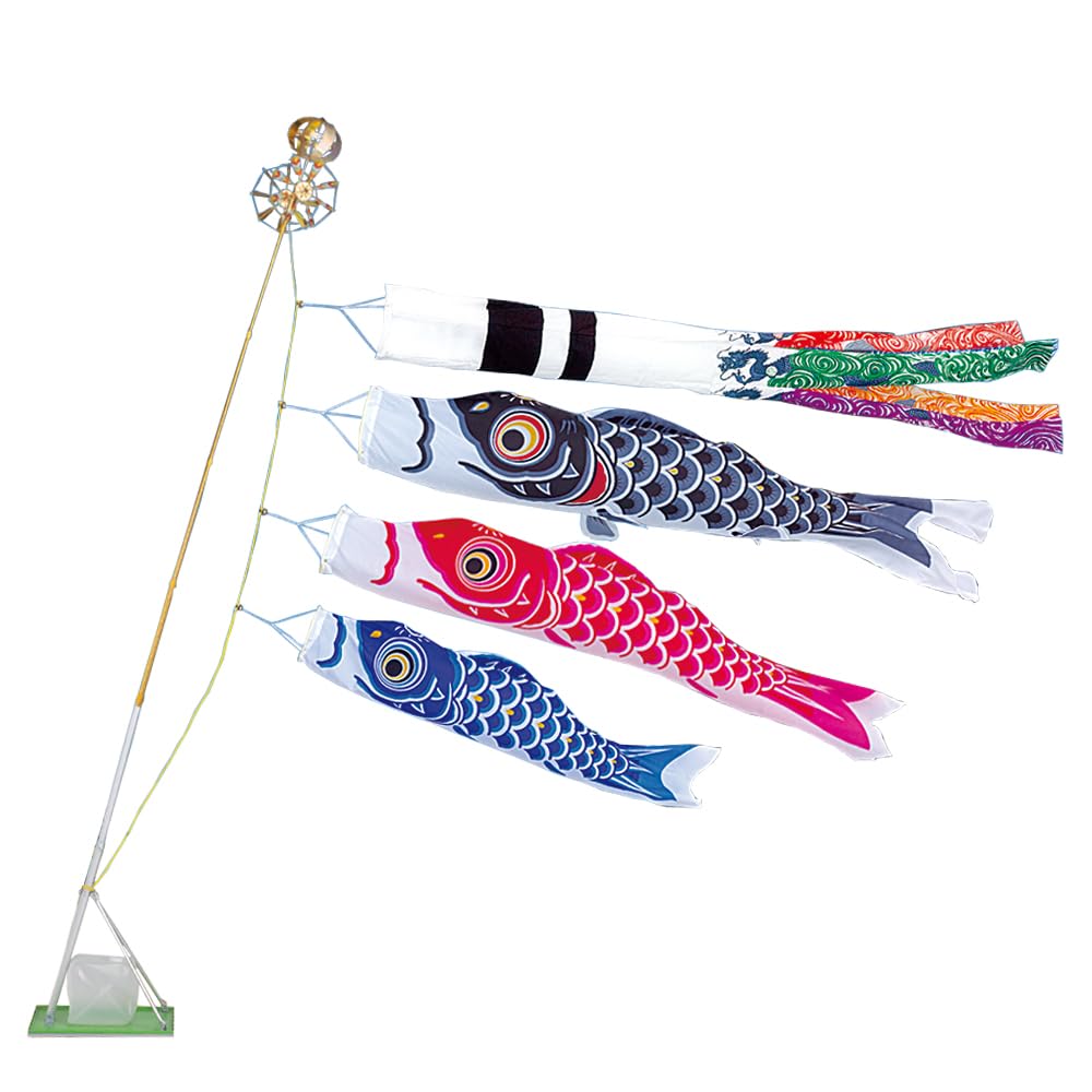Amazon | 鯉のぼり こいのぼり 翔龍付シルキー鯉スタンドセット 2m