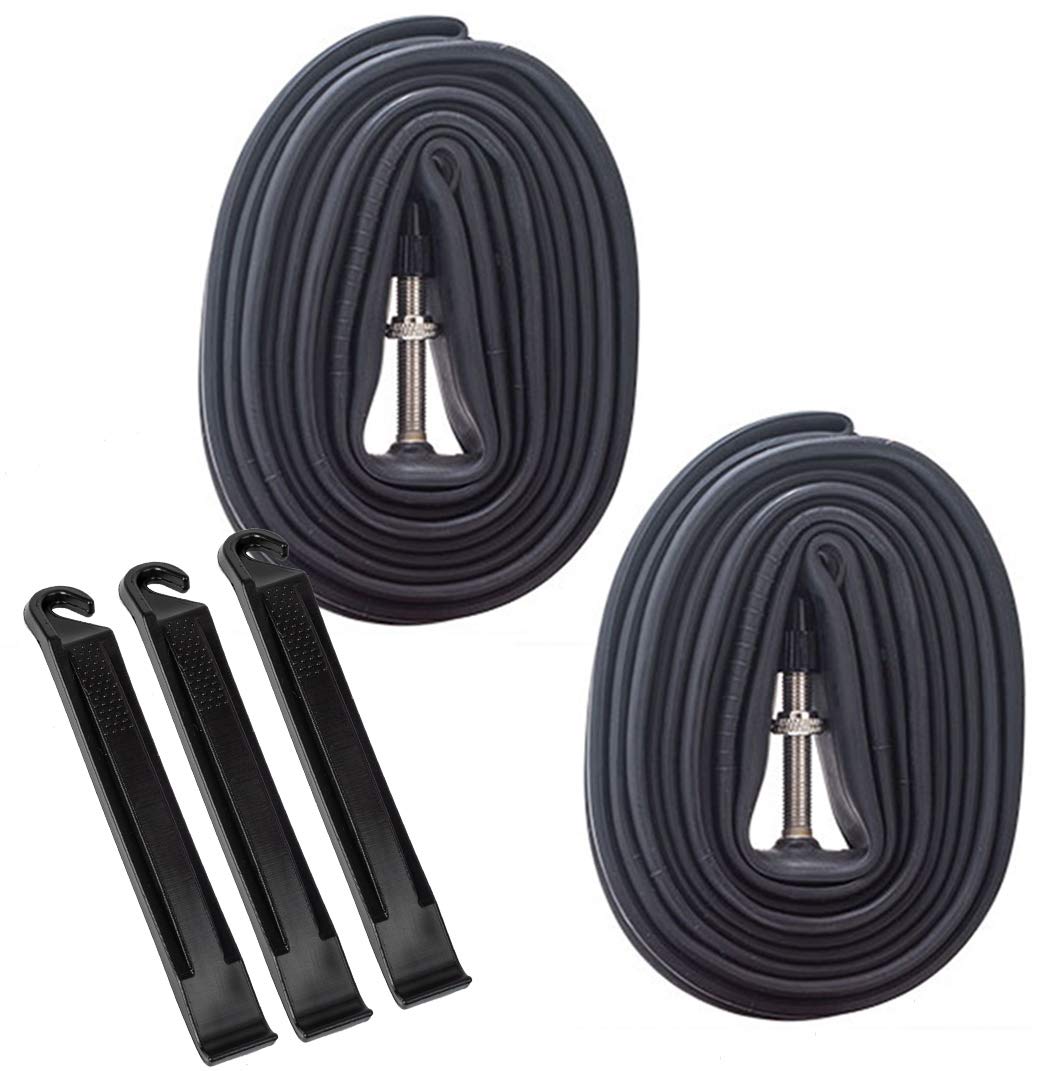 700C Heavy Duty Bike Tubes 700x35C/38C/40C/43C FV60 Presta Valve (35/43-622) 700C Bicycle Inner Tubes Compatible with 700x35C 700x36C 700x37C 700x38C 700x40C 700x42C 700x43c Bike Tire Tubes 2-PCS