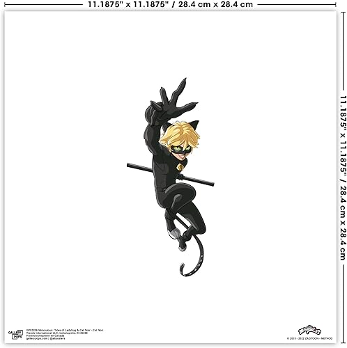 Miniatura 6 de Trends International Gallery Pops Miraculous Tales of Ladybug & Cat Noir - Cat Noir Wall Art, Unframed Version, 12" x 12"