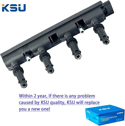 Miniatura 5 de KSU Paquete de bobinas de encendido compatible con Buick Chevrolet Chevy Cadillac Cruze Encore ELR Sonic Trax Volt 1.4L Turbocharged D521C 55577898