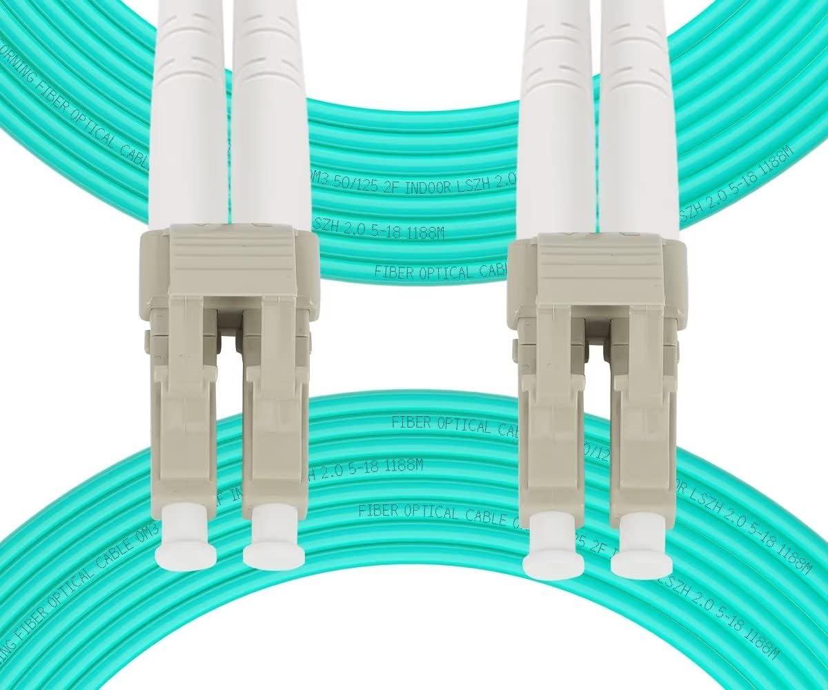 Amazon.com: Fibergaga 25m(82ft) OM3 LC/UPC to LC/UPC Fiber Patch Cable ...