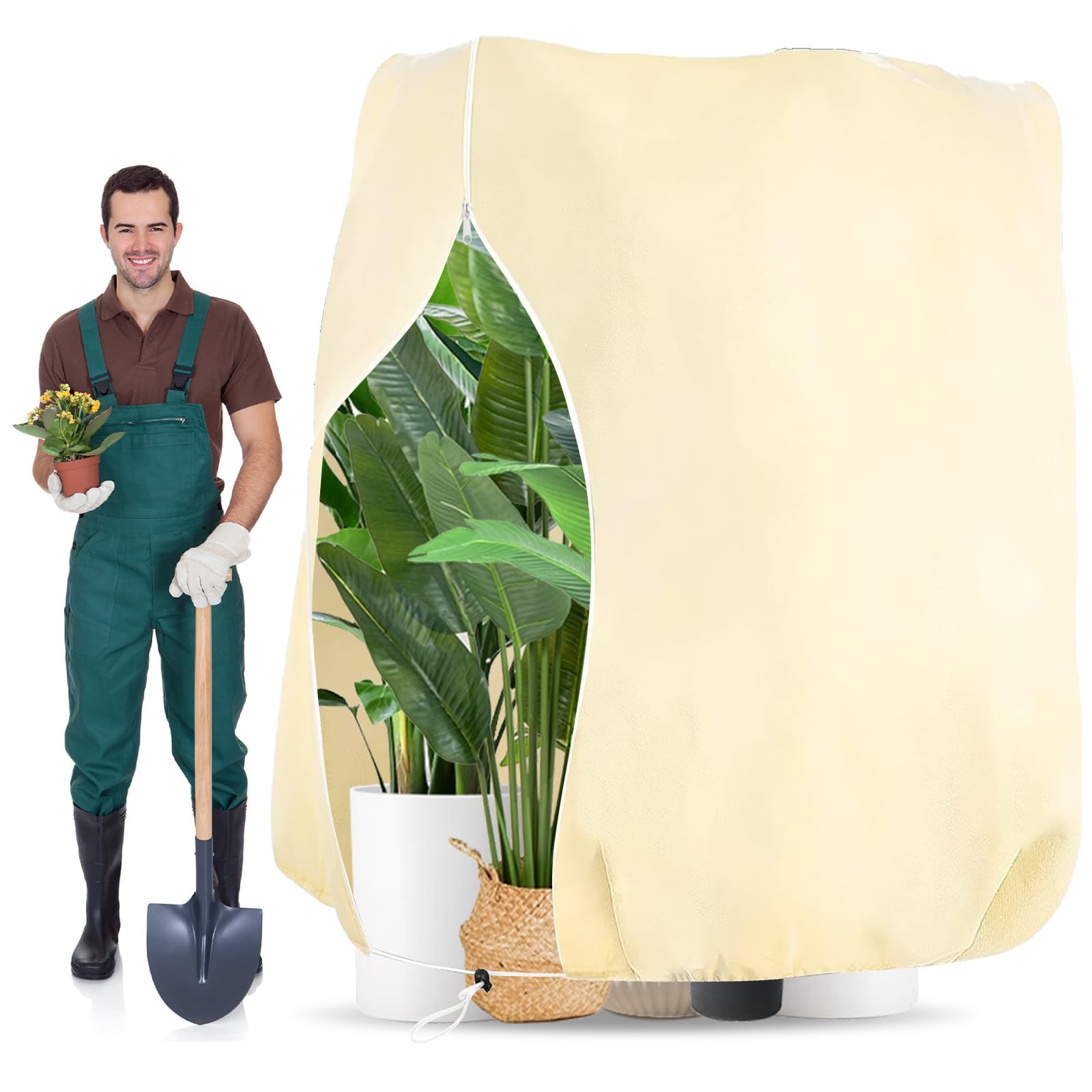 2 Stück Pflanzenschutz Winter - Überwinterungszelt 120x180cm Mit Reißverschluss