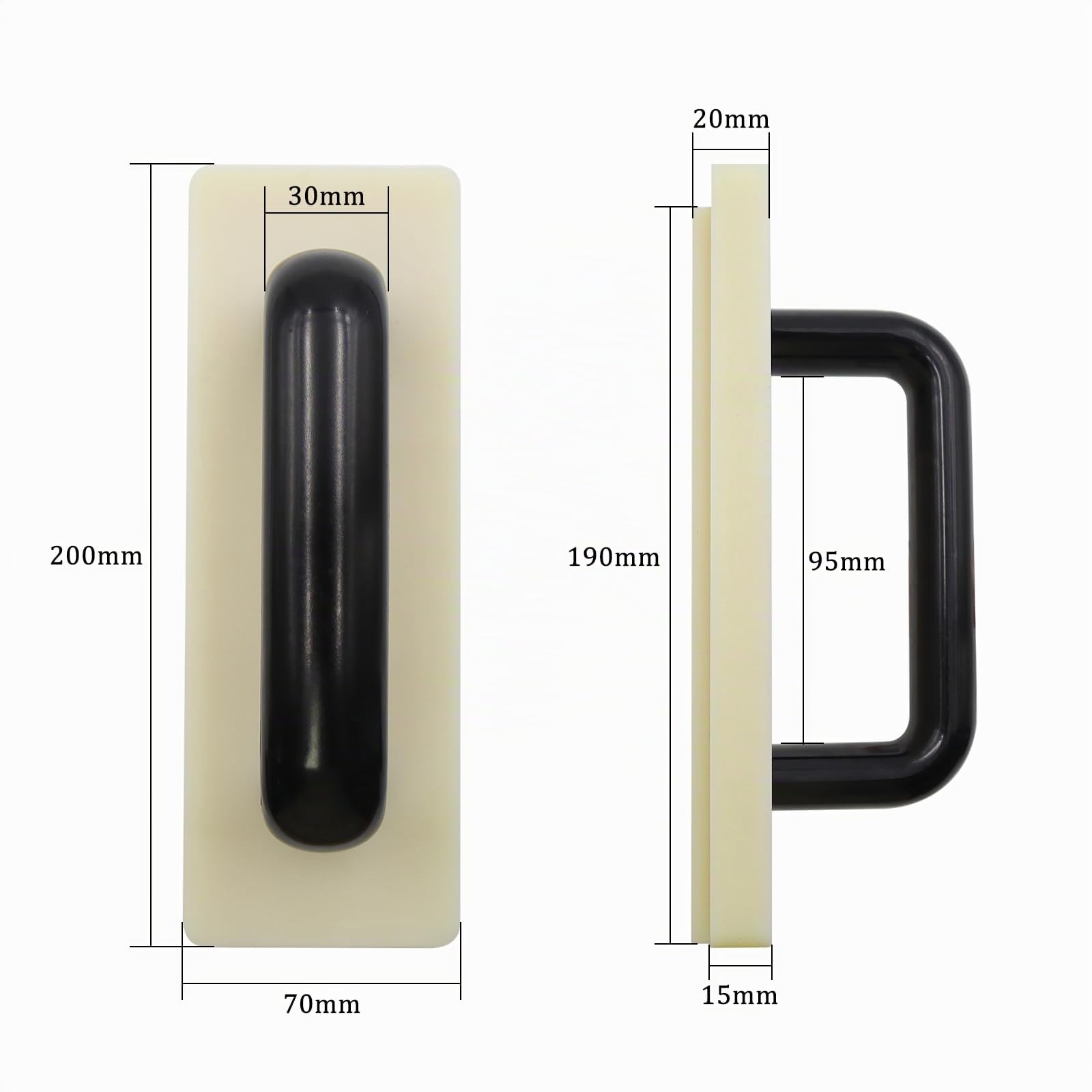 Bloque de Golpeteo de Suelos de Tablones de Vinilo Bloque de Golpeteo de Pisos con un Mango Grande Herramientas para Tarima Flotante para Suelos para Madera Dura Laminado (200 mm)