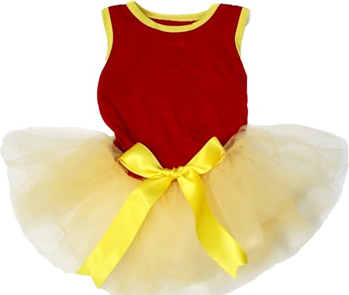 petitebella cachorro perro ropa nacional corazón tema mascota vestido, XS, España