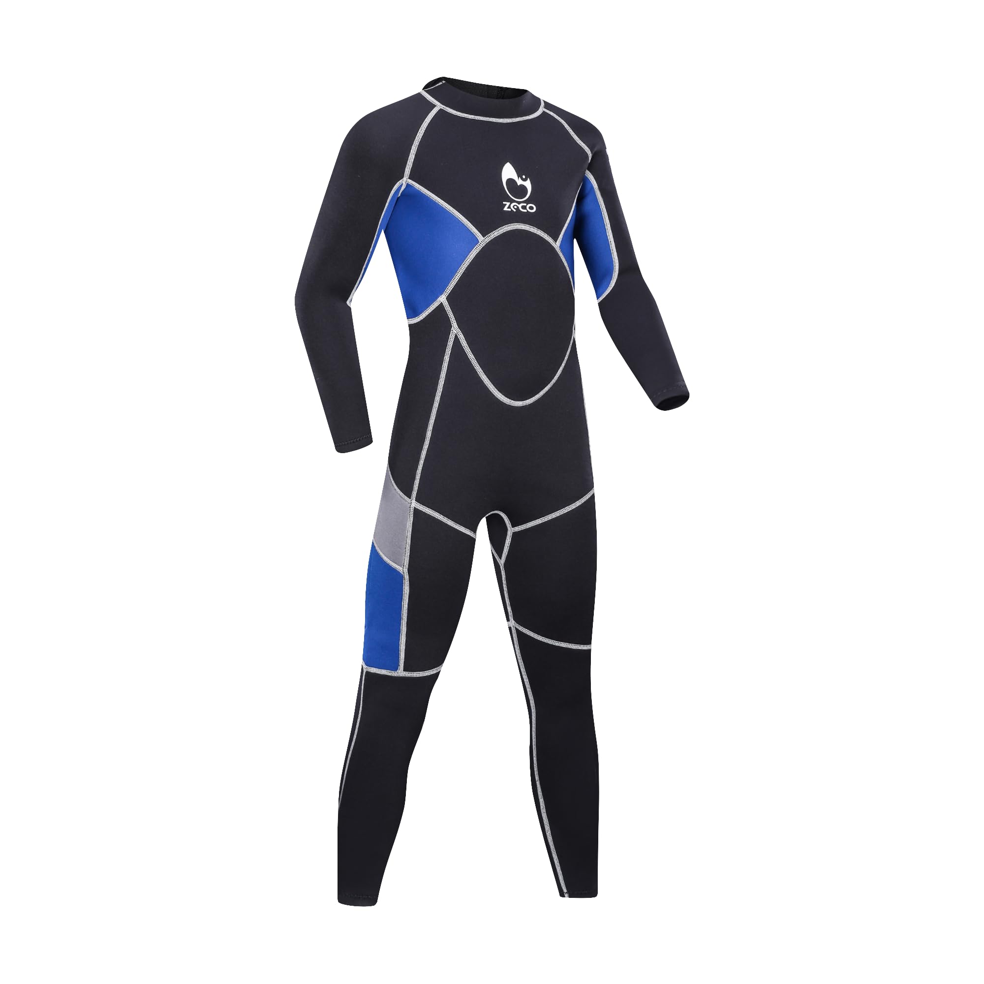 Traje de Neopreno para niños ZCCO, Traje de baño térmico de Neopreno de 2.5 mm, Trajes húmedos de una Pieza para niños y niñas jóvenes, Traje de baño cálido de Manga Larga para Buceo, natación, Surf