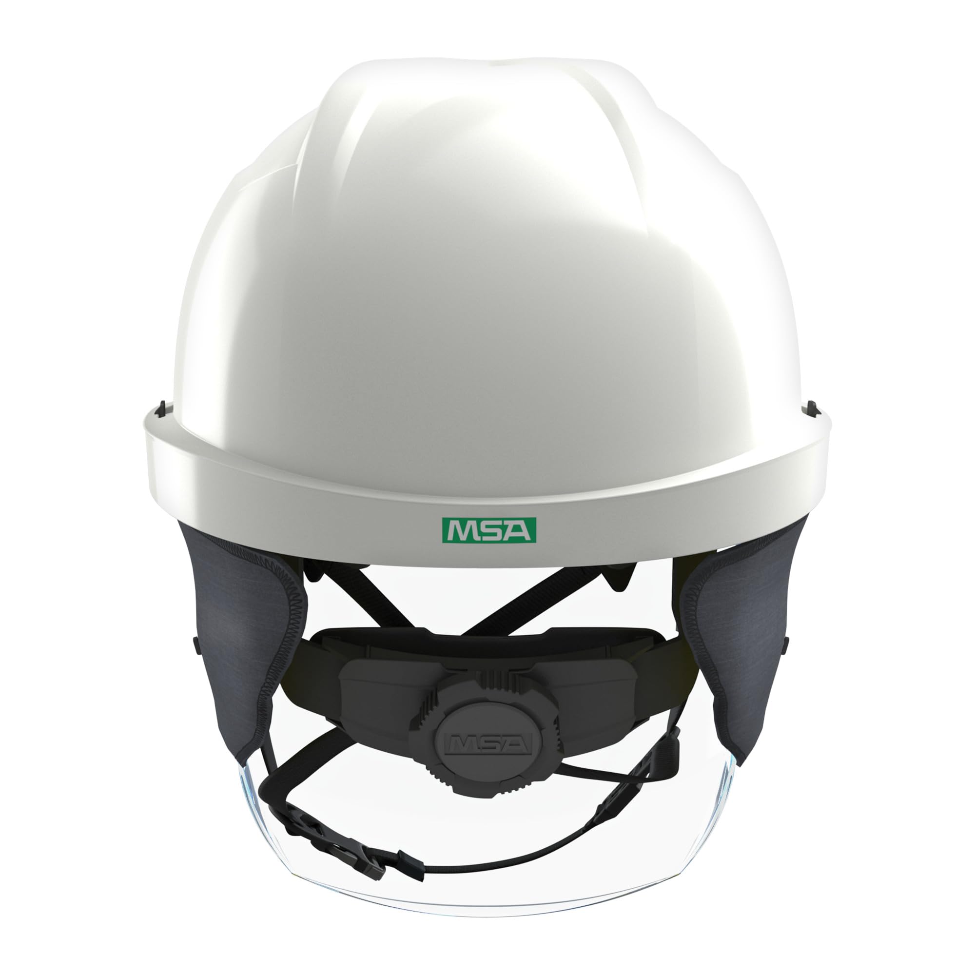 MSA V-Gard950 Casque de Protection, Non ventilé, léger, Haute Protection, Confortable, matériau Blanc acrylonitrylo-butadieno-styrène