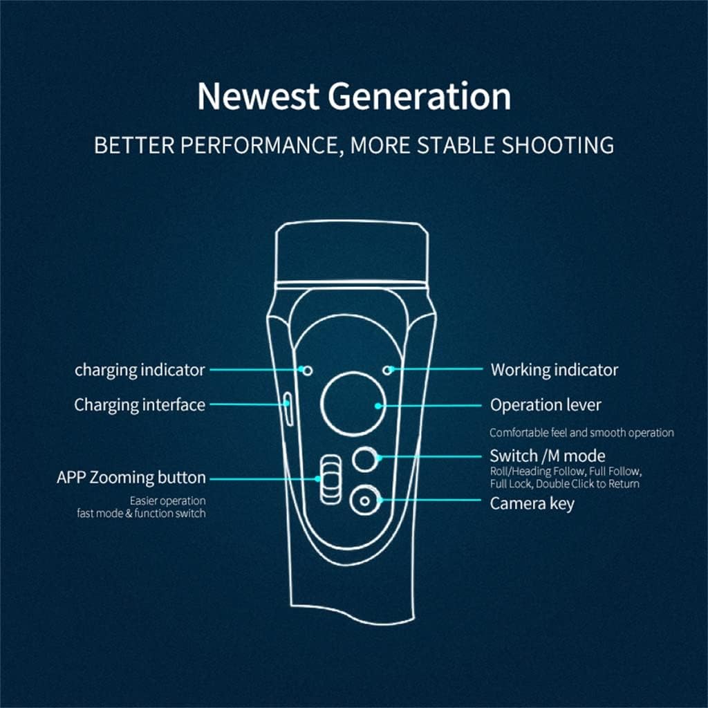 IUPPA-3 Axis Gimbal Handheld Stabilizer Cellphone Video Record Smartphone Gimbal for Action Camera Phone Vlog