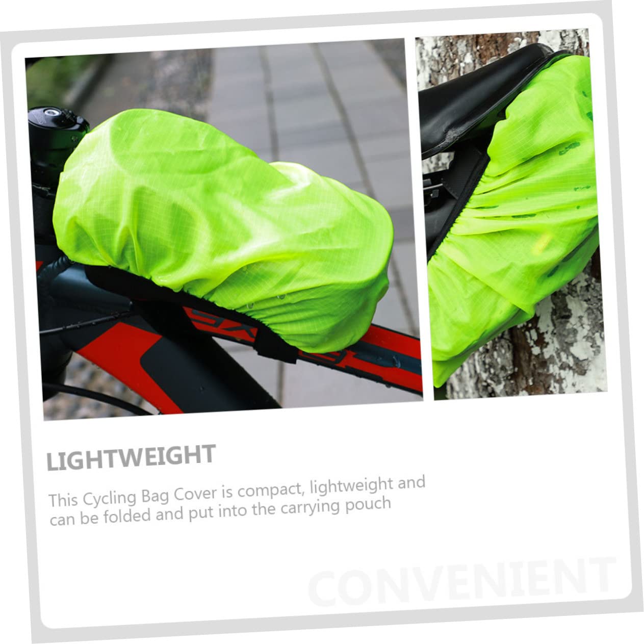 TOYANDONA Cubierta Bolsas De Bicicleta Compatible con Mayoría Bolsas De Manillar Protección contra Lluvia Y Polvo Ciclistas