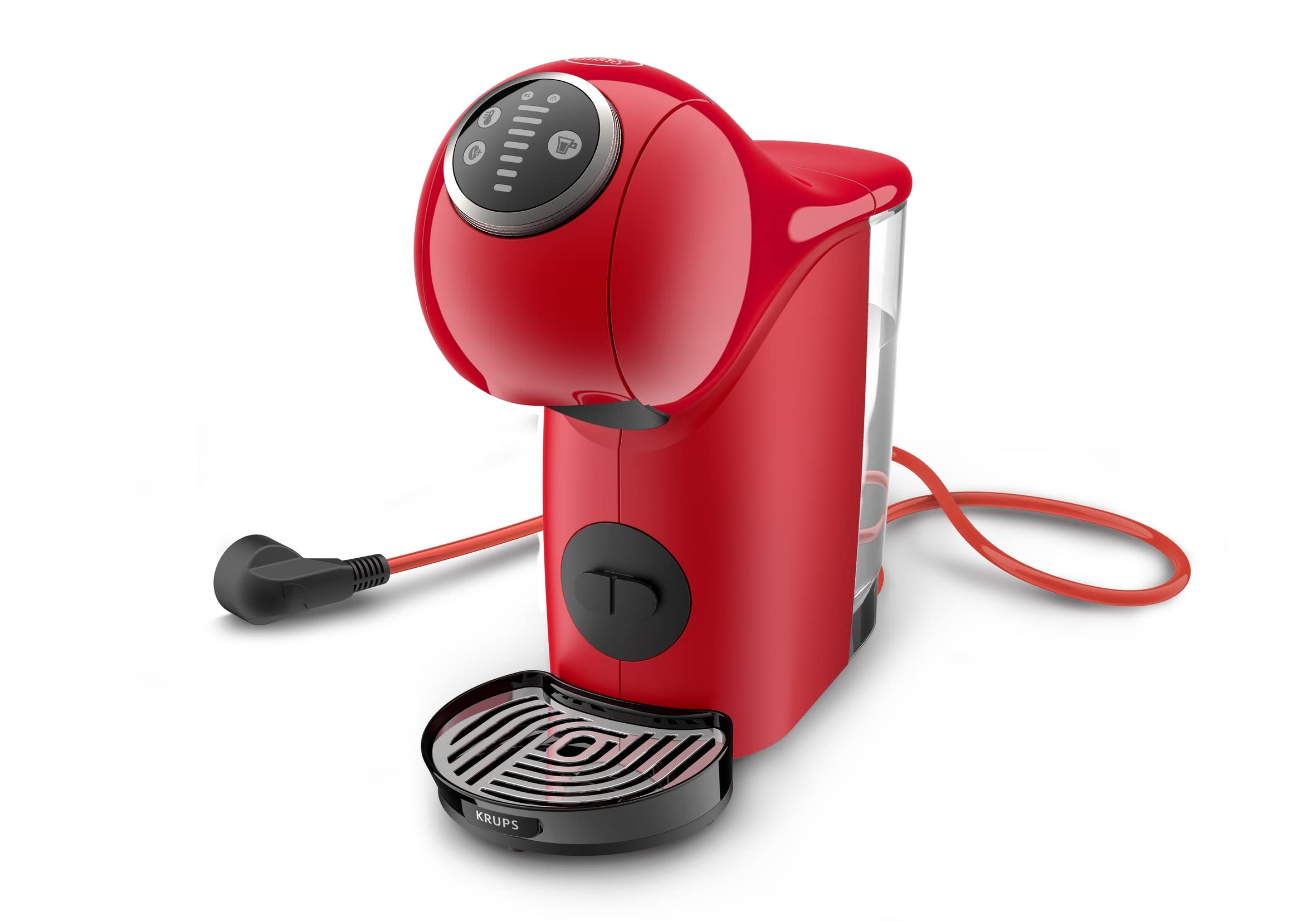 Krups Genio S Basic - Cafetera de cápsulas, capacidad 0.8 L, bebidas frías o calientes, modo Eco, pantalla táctil, 4 ajustes temperatura, compatible con Nescafé Dolce gusto, Pack 48 cápsulas