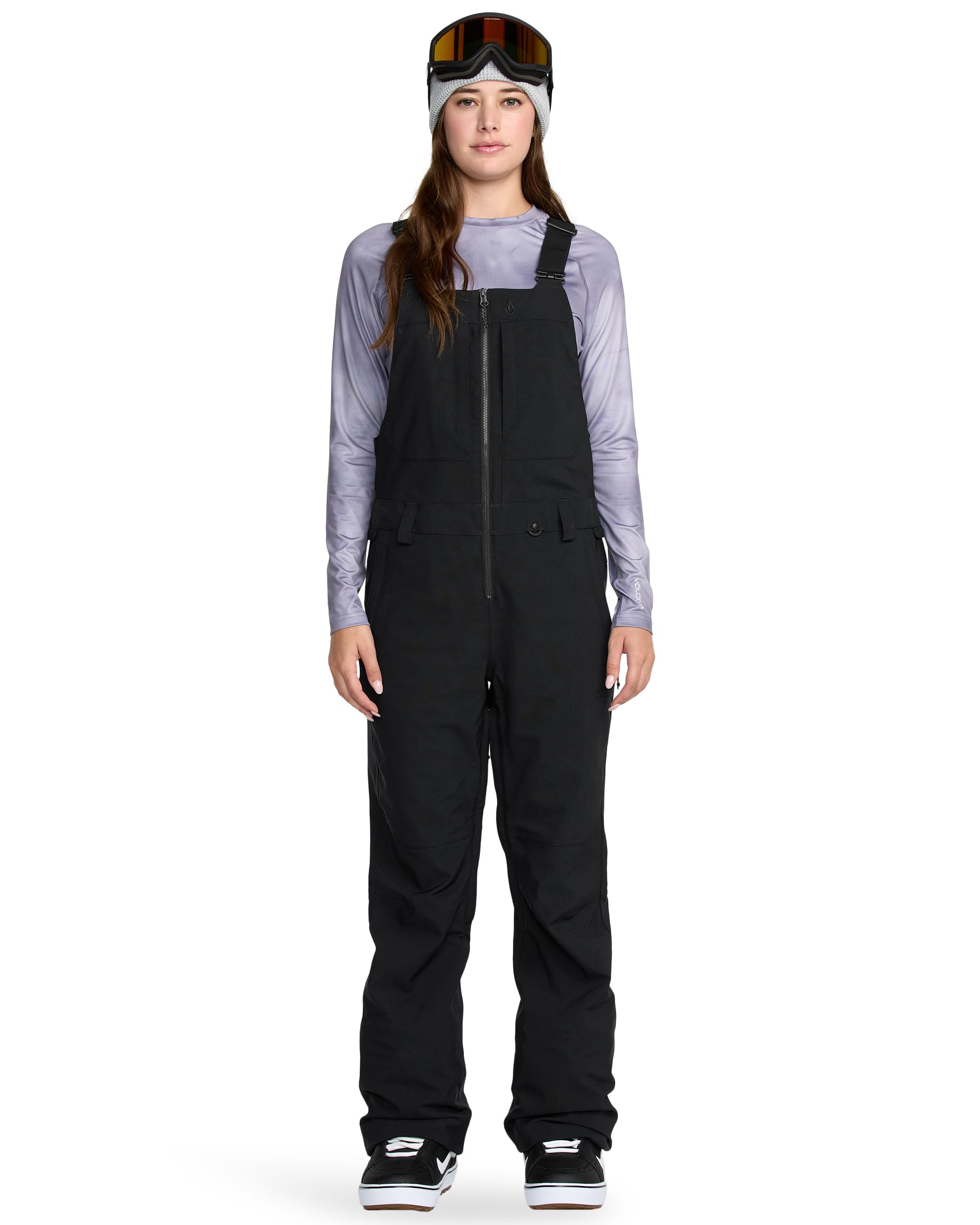 Volcom womens Swift Snowboard Bib Overall– 15k Waterproof Stretch Slim Fit With Repreve®