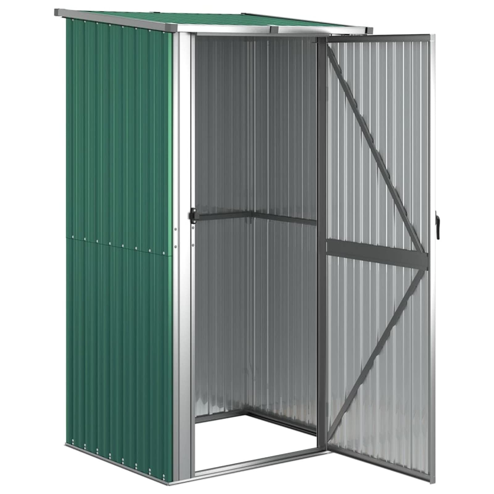Capanno da Giardino Verde 118,5x97x209,5 cm in Acciaio Zincato,Capannone da Giardino,Casetta da Giardino,Casetta Attrezzi Giardino(SPU:150899)