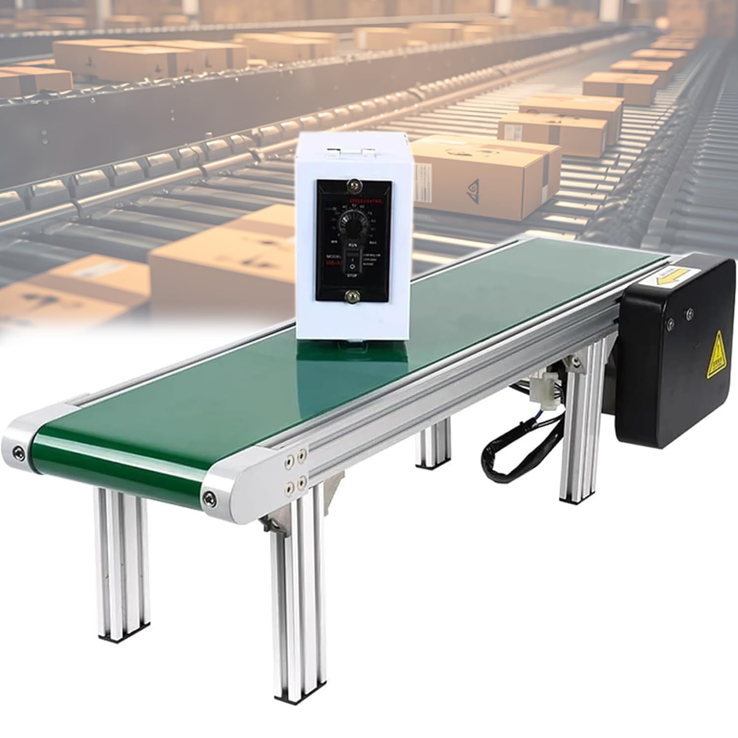 AYCDL Industrial Conveyor Belt with Adjustable Speed, Copper Core Motor for Efficient Packaging Production Line Automation