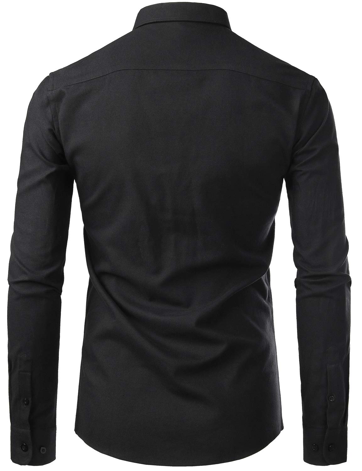 PARKLEES Chemise Oxford décontractée à manches longues pour homme