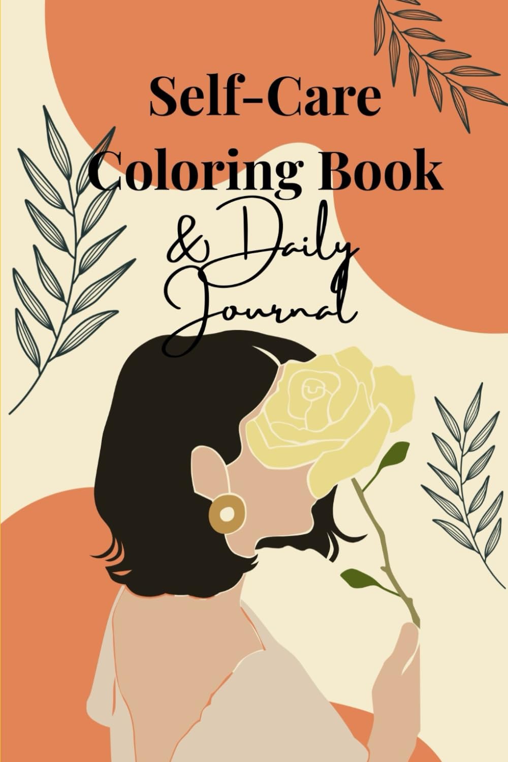 Self care coloring book with daily Journal