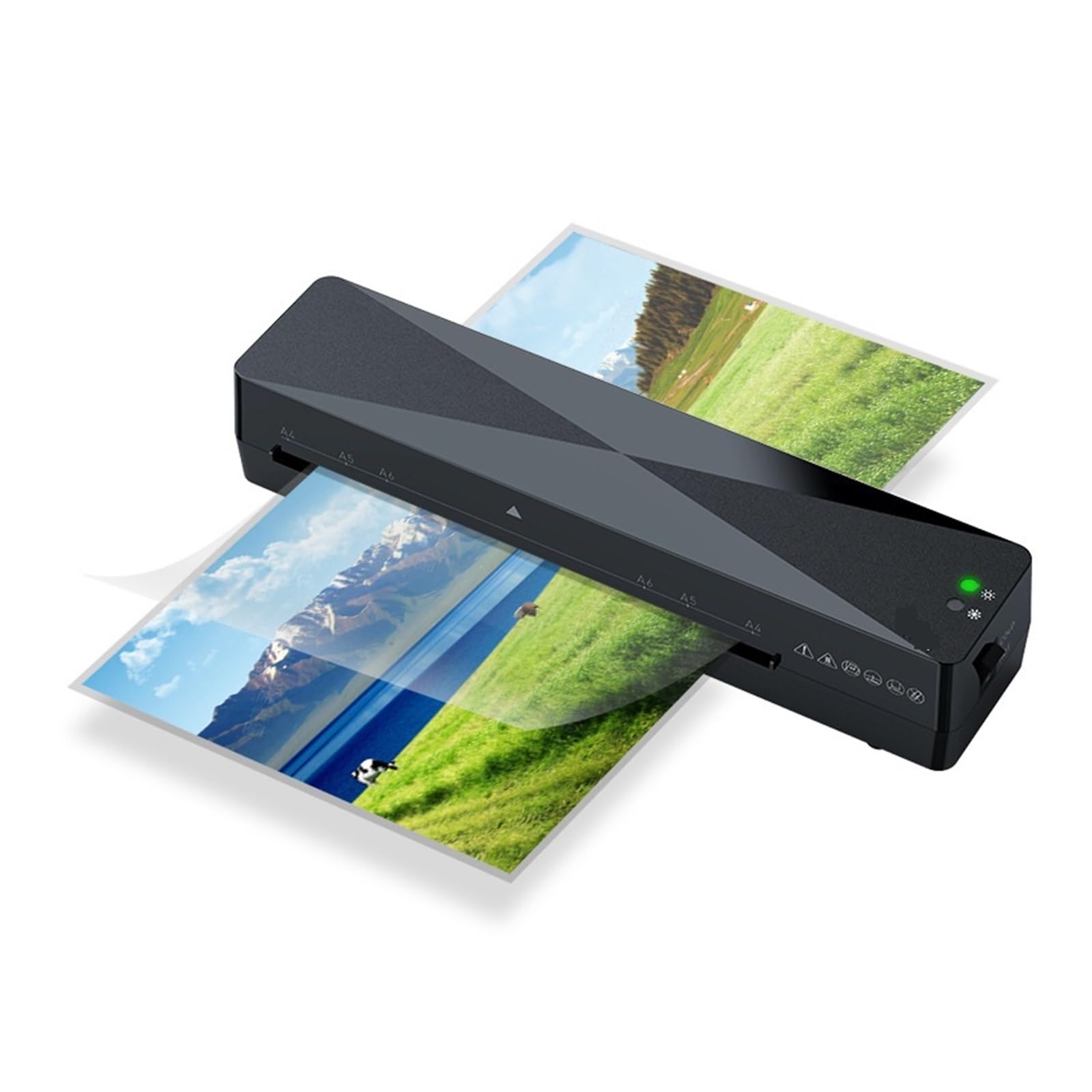 Plastificadora, Pequeña máquina selladora de plástico Mini A4 Laminadora de menú de documentos fotográficos for el hogar Laminadora de película fotográfica DIY