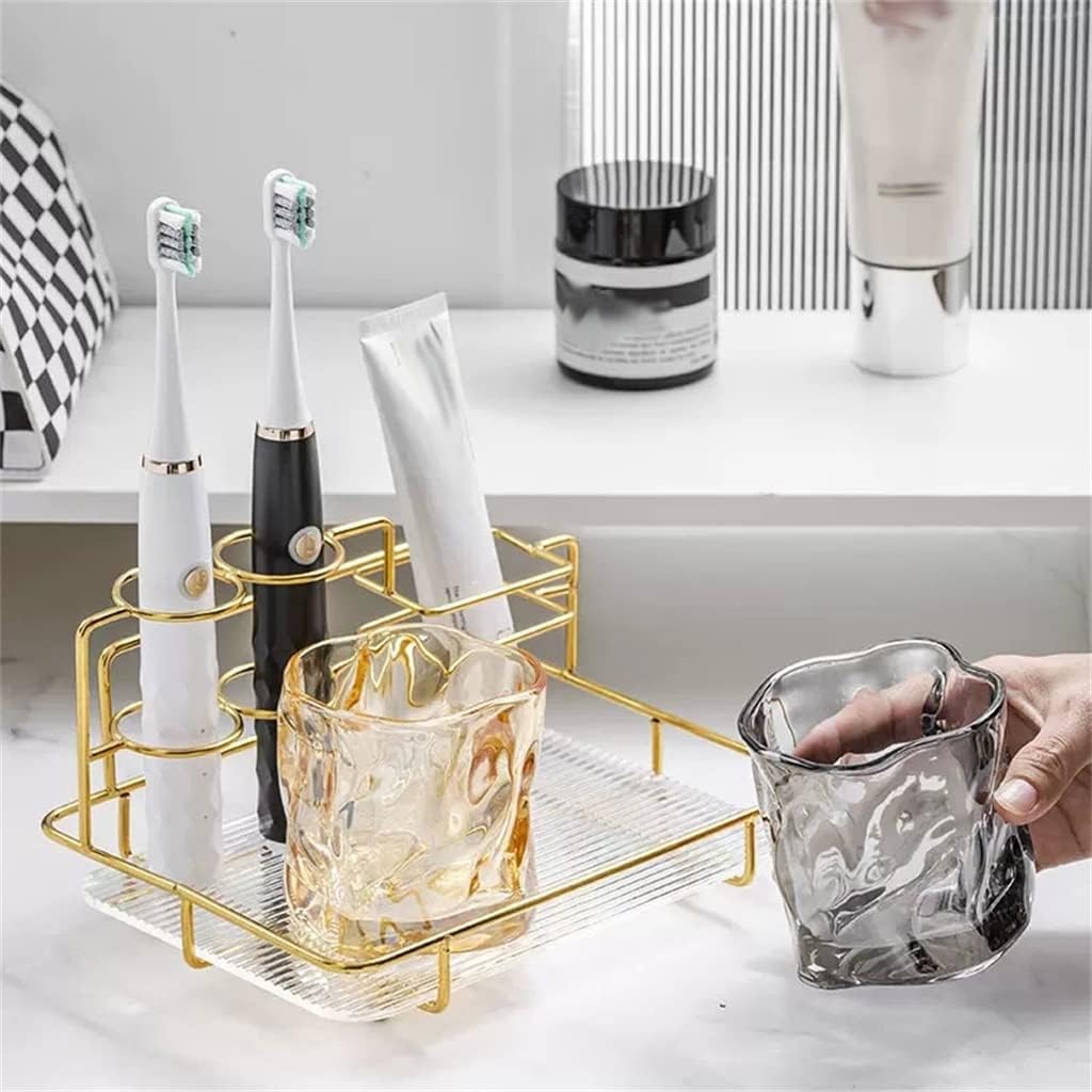 Toothbrushing Cup Couple Home Teeth Cylinder Cup Washing Cup Set with Shelf Set
