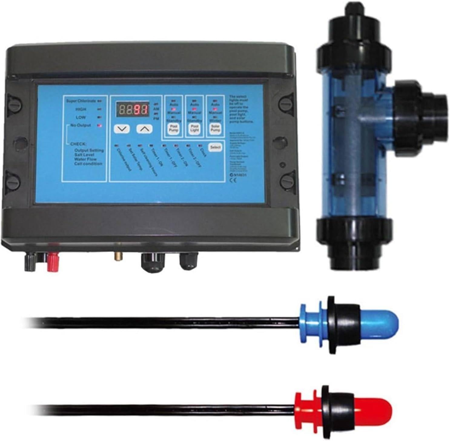 WYBYYDS Electrolysis Salt Chlorinator 8g/12g/16g/20g, Salt Water Chlorine Generator with Automatic Cleaning, for Above Ground Pool & Spa 30g75m³
