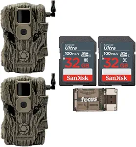 Stealth Cam Fusion X 26MP Trail Camera (Verizon, 2-Pack) with 32GB Ultra SDHC UHS-I Memory Card (2-Pack) Bundle and All-in-One High Speed USB 2.0 Card Reader (5 Items) asin的图片