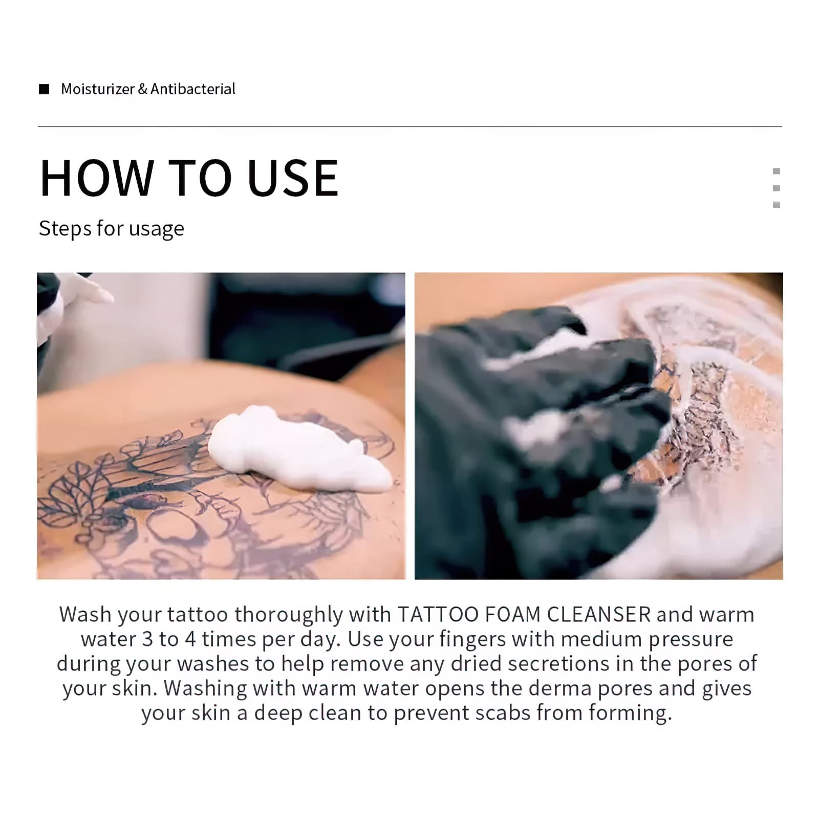 Tattoo Foam Cleaning Mousse Tattoo Cream Moisture - Image 4