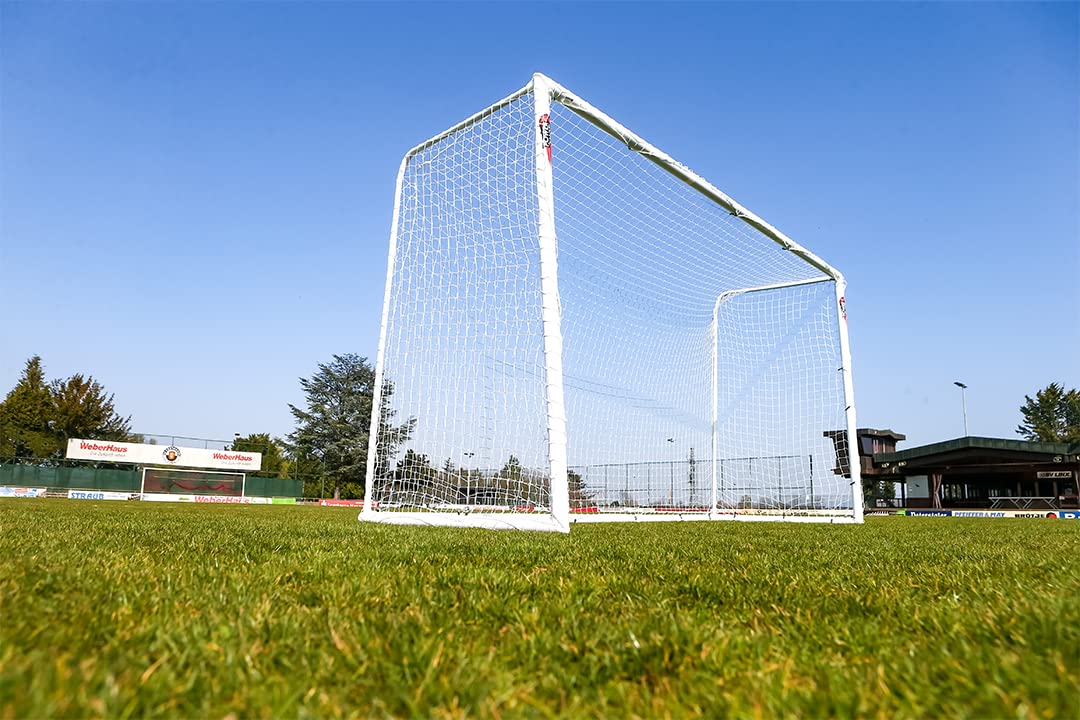 POWERSHOT® Porta da Calcio PRO 5 x 2 m- uPVC - ALL'APERTO Tutto L'Anno + 2 Anni Garanzia
