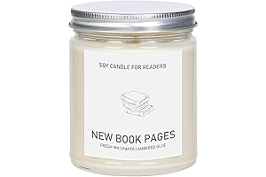 New Books - New Book Pages - 8 oz Glass Jar Literary...