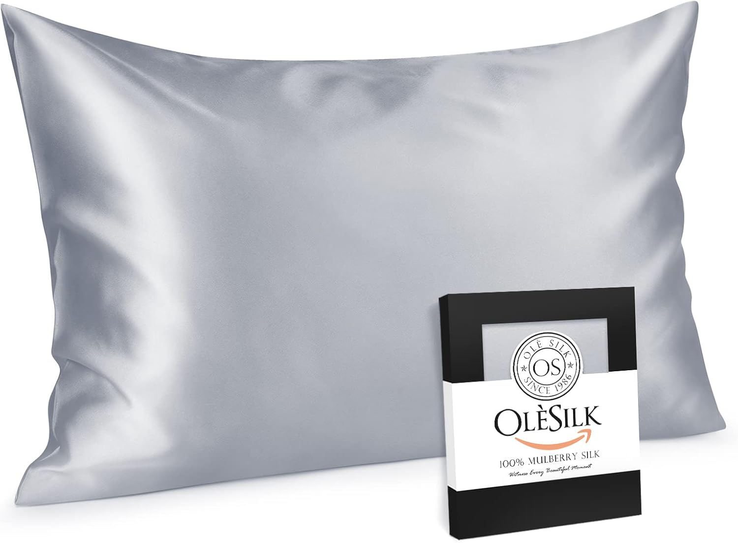 OLESILK Mulberry SilkPillowcase for Hair and Skin with Hidden Zipper
