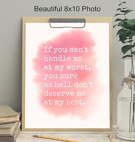 Miniatura 4 de Empowerment Wall Art - Motivational Quote - Inspirational Wall Decor Home decoration for Bedroom Bathroom Living room - Chic Unique Gift for Women