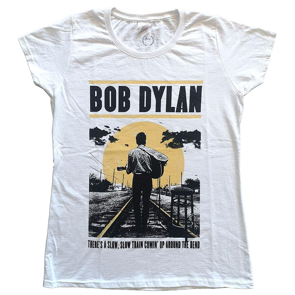 Bob Dylan Women's Slow Train T-Shirt White