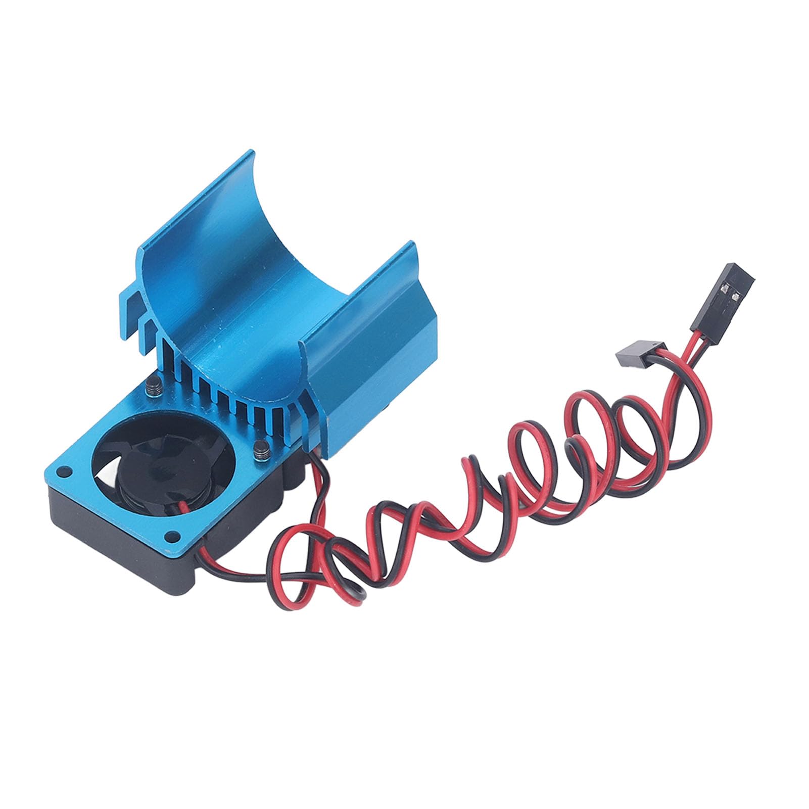 Wentylator samochodowy RC, wodoszczelność IP44, radiator RC, szybki wentylator, zestaw wentylatora silnika RC do Traxxas Slash 4 × 4 VXL 1/10 RC Car (niebieski)