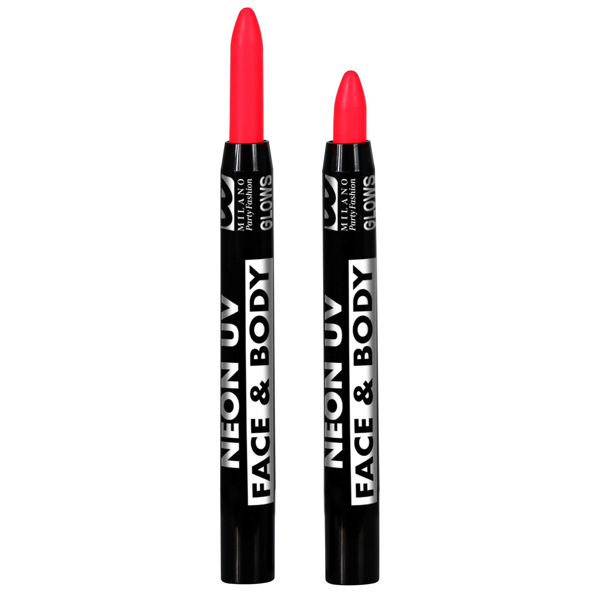 Widmann Milano Set 6 Matite Trucco Neon Fluorescenti – Colori Per Viso E Corpo, Ideali Per Carnevale E Halloween - 2