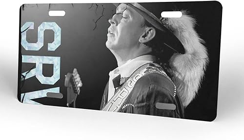 Miniatura 2 de Stevie Rock Ray Singer Vaughan - Placa de matrícula personalizada para la parte delantera del automóvil y bicicletas, personalizada para los 50
