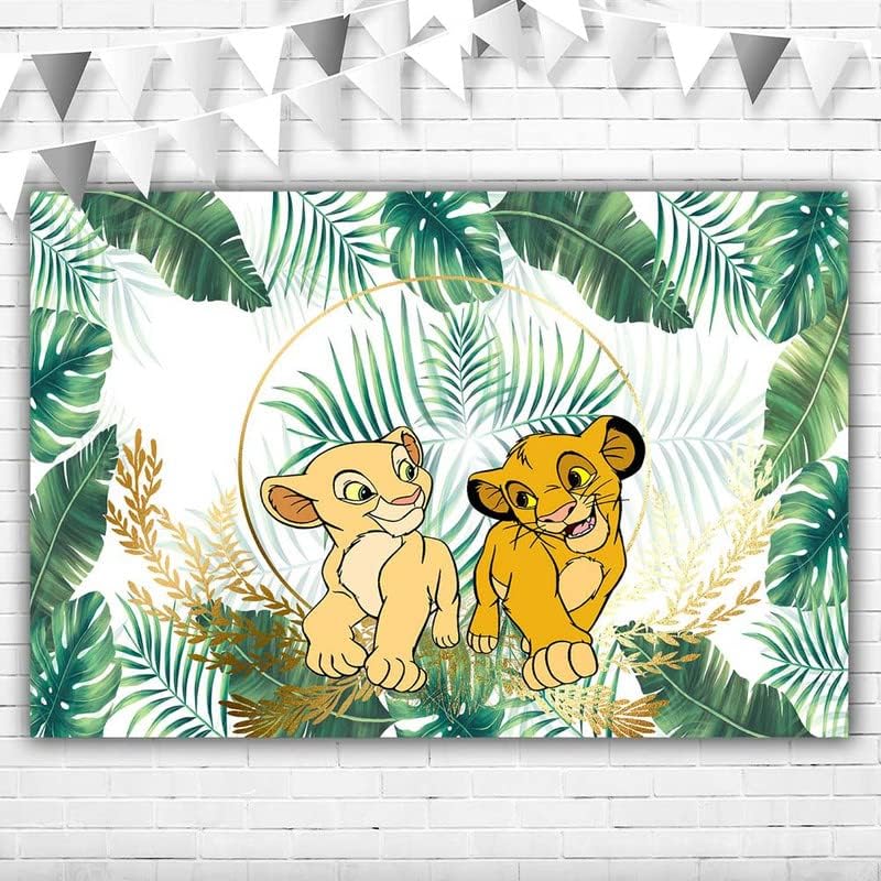 SIMILAR Lion King Backdrops for Baby Showers 5x3ft Jungle Safari Lion King Happy Birthday Background for Boys and Girls Vinyl Lion King Theme Backdrop Banner 1st 2nd Birthday Decor