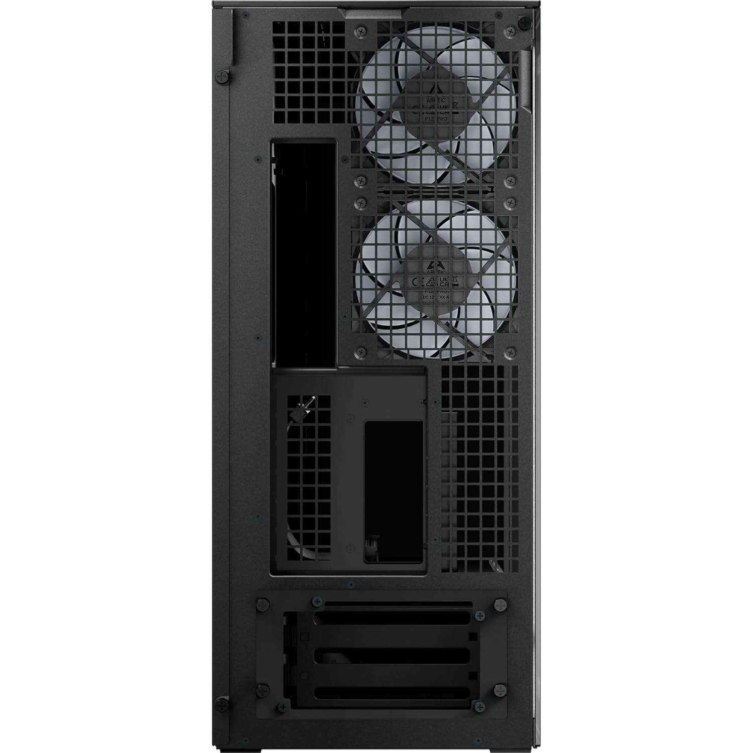 ARCTIC Xtender VG (Mirror Black) con Supporto Verticale per GPU - Case PC