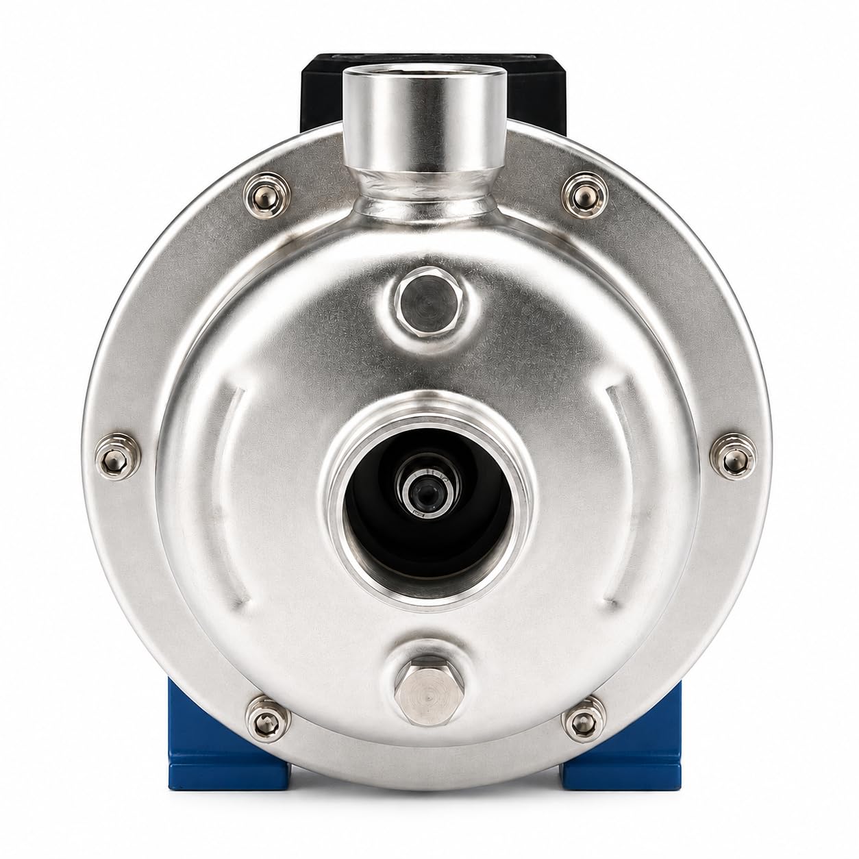 Ampika FCP 1,0/12-АМ 380V - Bomba Centrífuga Autocebante de Acero Inoxidable AISI 304, Apta para Uso Alimentario (Agua, Leche, Zumos), Caudal 1000 L/h, IP55