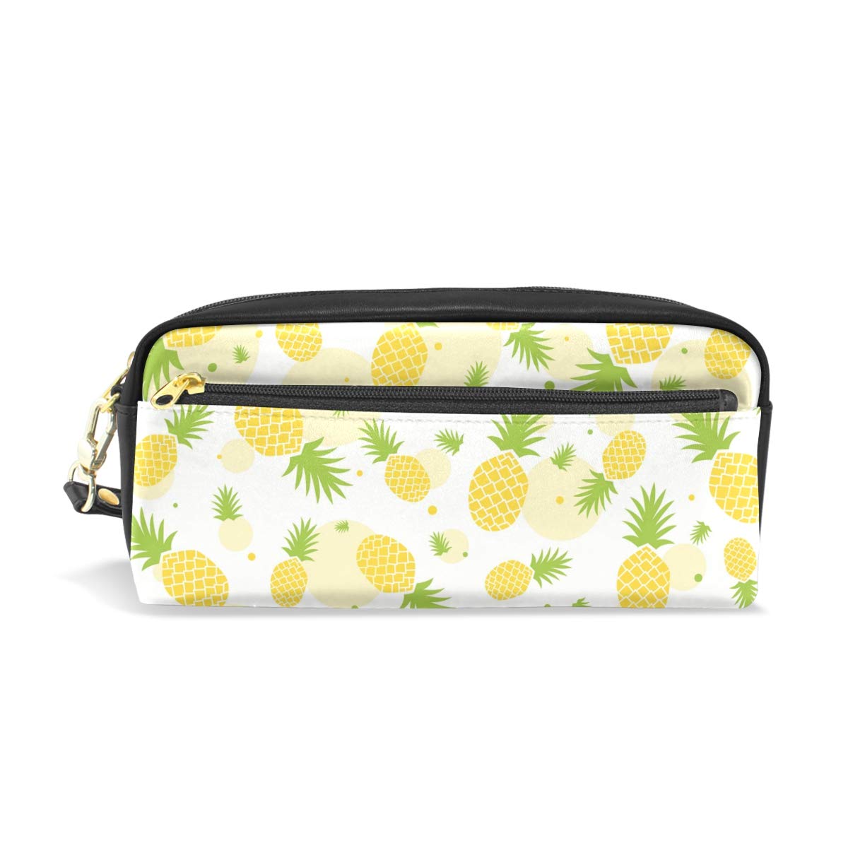 Eslifey Kosmetiktasche Mit Aloha-Palme - PU-Leder, 20x8x7 Cm, Wasserfest, 2 Fächer, Für Schule & Reise