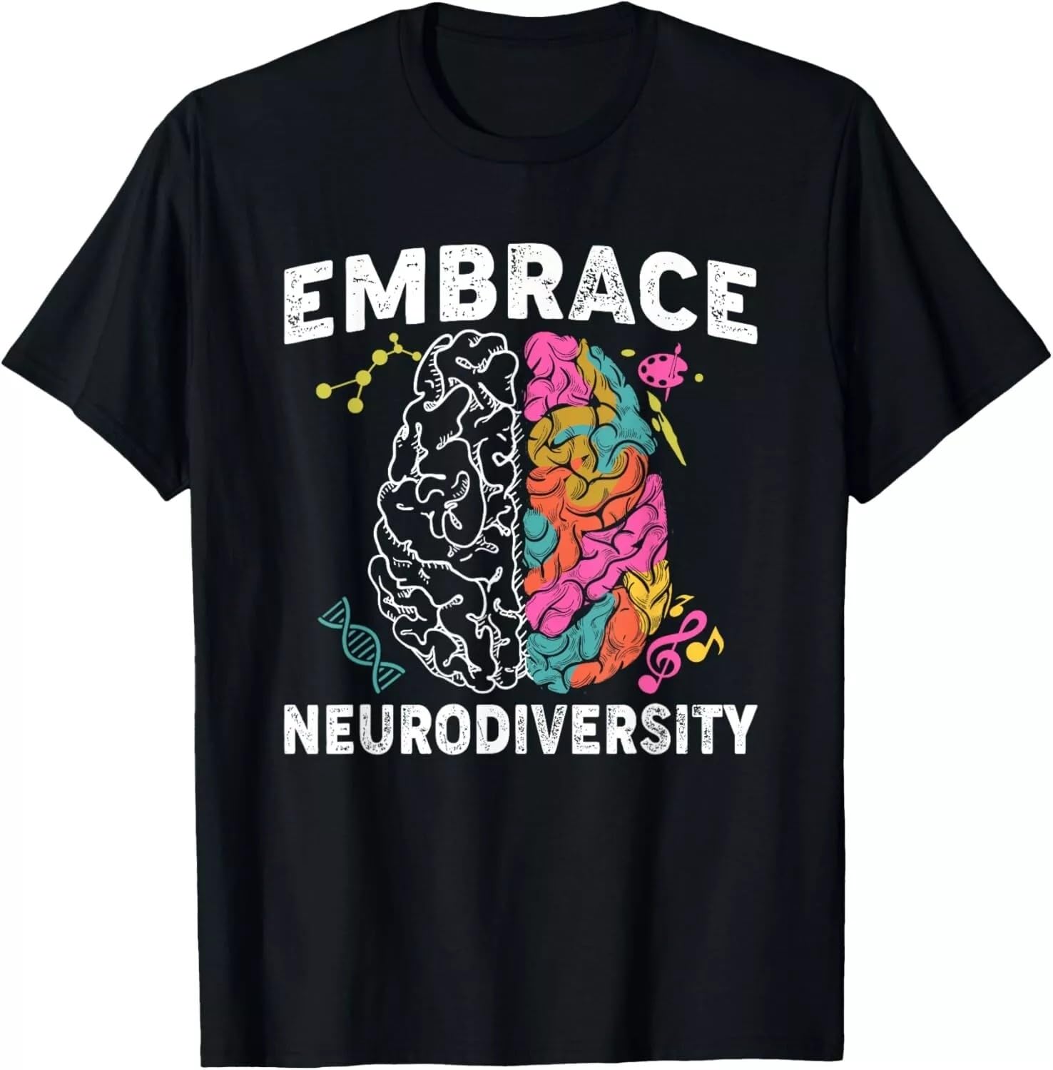 Embrace Neurodiversity ADHD Autism Awareness Tee Gift Unisex T-Shirt