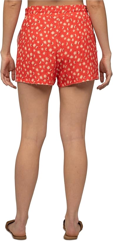 Hurley Femme Short De Marche Panels Jaune Bermuda Été Taille Régulière