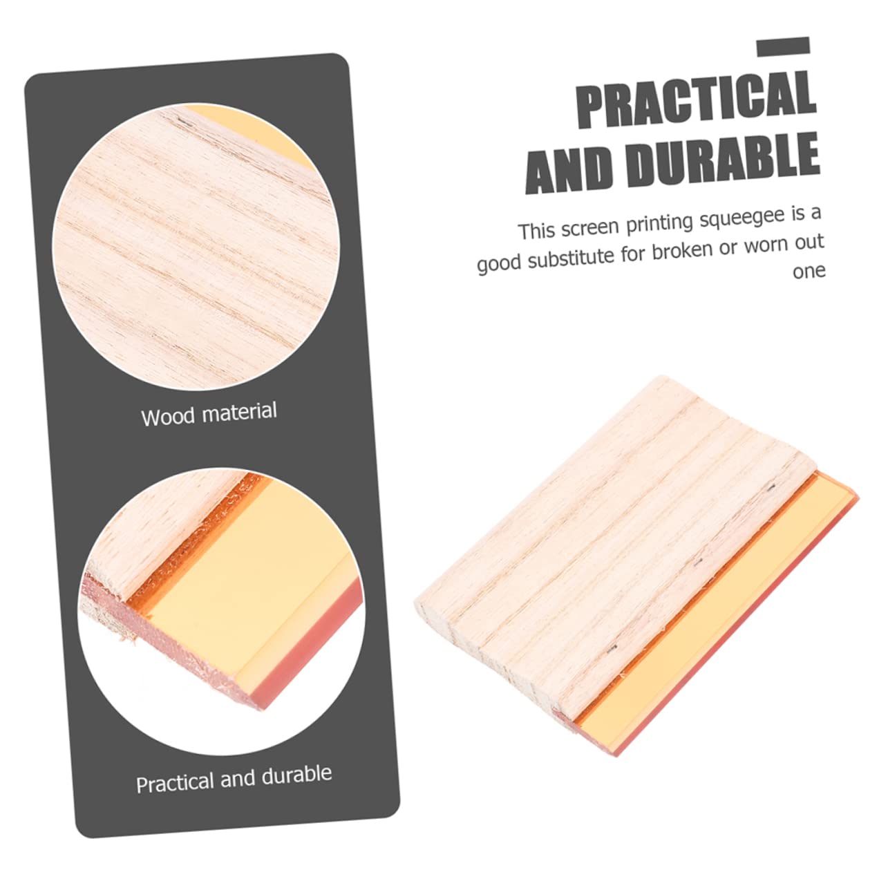 ARTIBETTER Screen Print Squeegee Pcs Wood Ink Scrapers Precision Crafted for Silk Screening