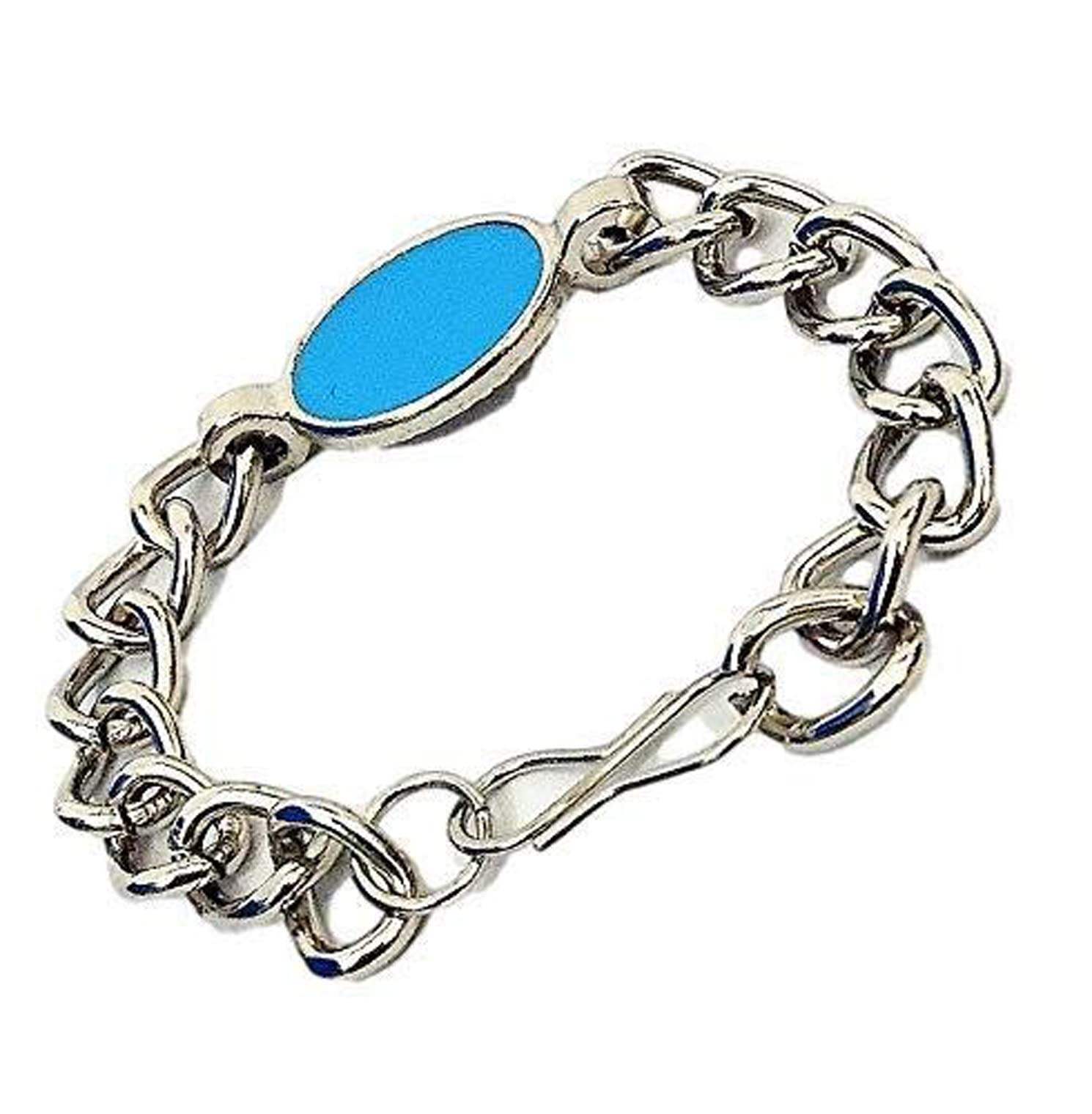 Navkar Craftssalman Khan Inspired Steel Silver Coated Bracelet