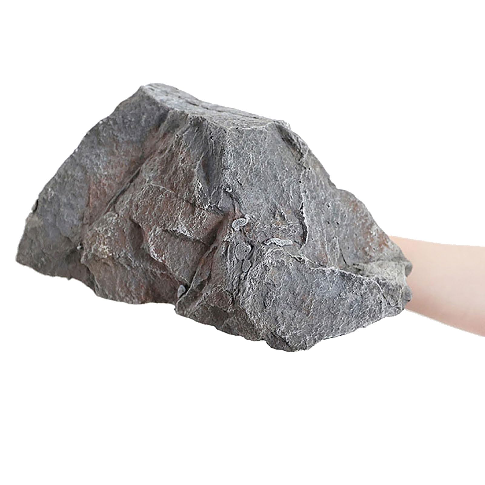 UIHECTA Fake Rocks, Artificial Fake Boulder, Well Covers Rocks, Outdoor Faux Rock Cover, PU Foam Decorative, for Gardens Shooting, Yard, Landscaping,Grey,07